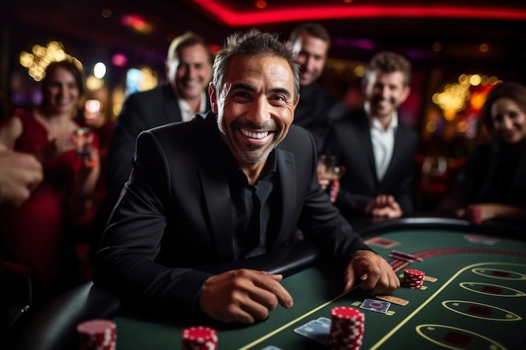 milanwin live Sic Bo Dadu table with professional dealer and three transparent dice in container